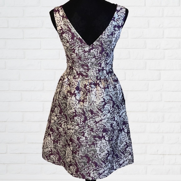 Laundry by Shelli Segal Damask Cocktail Dress Size 2 - Picture 2 of 4